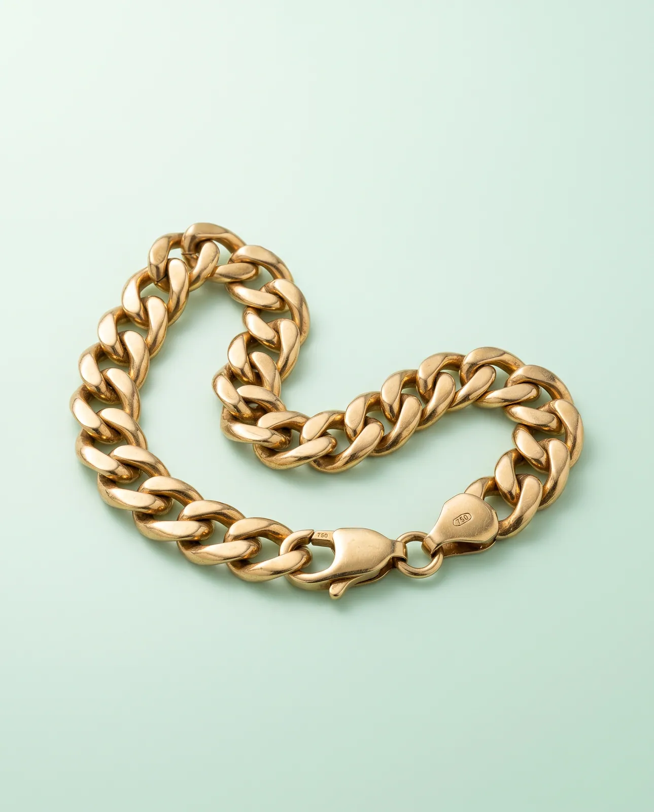 Bracciale a maglie in oro giallo 18k